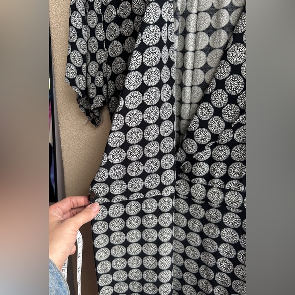 Jones New York Dress vintage maxi dress in black and white size 4 - Picture 3 of 7